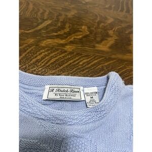 A Knitch Above Vintage Light Blue  Knit  Sweater Made In USA Medium